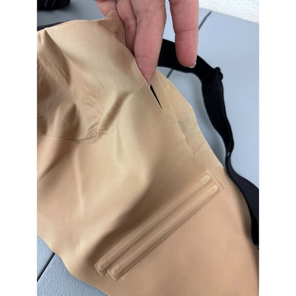 Honeylove women's 44C/D black CrossOver bra wireless smoothing back comfort bra - Picture 7 of 7